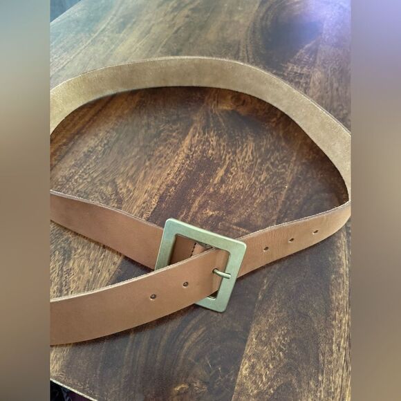 Free‎ People Squared Up Leather Belt M/L - Picture 4 of 5